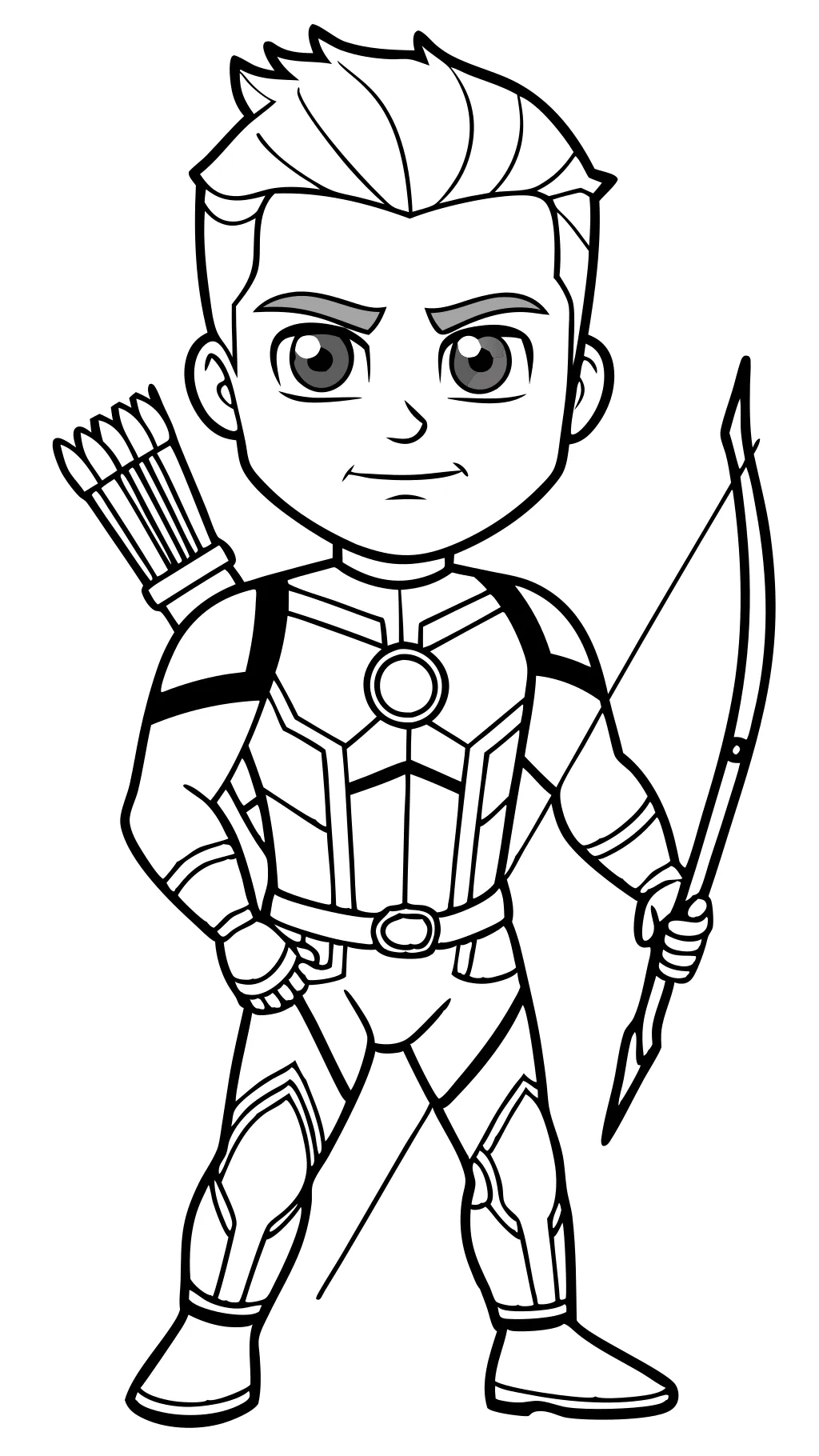 coloriages de Hawkeye Avengers